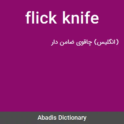معنی flick knife